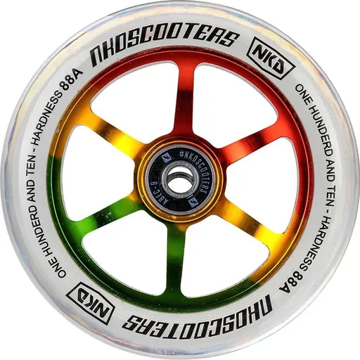 Kolieska na kolobežku NKD Rally Stunt 2ks, 110 mm, strieborné