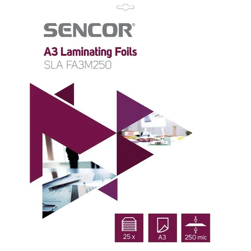 SLA FA3M250 Fólia A3 250mic 25ks SENCOR