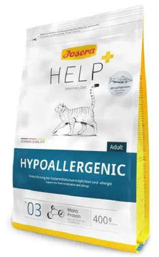 Josera VET Cat Help Hypoallergenic GF suché diétne krmivo pre mačky 400 g