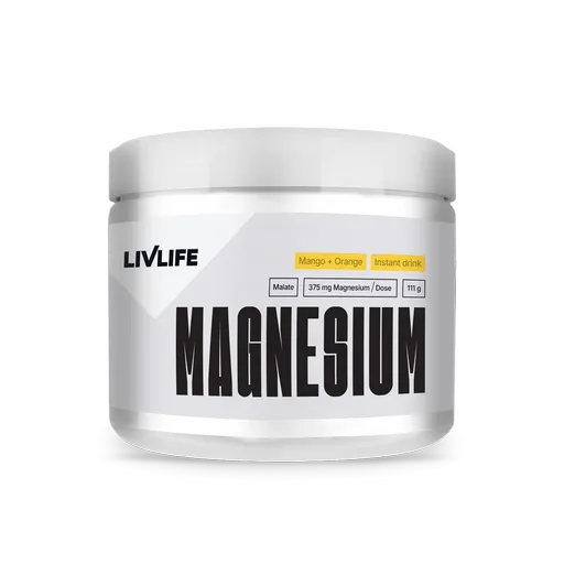 LIVLIFE Magnesium malate 15% drink mango + pomaranč 111 g