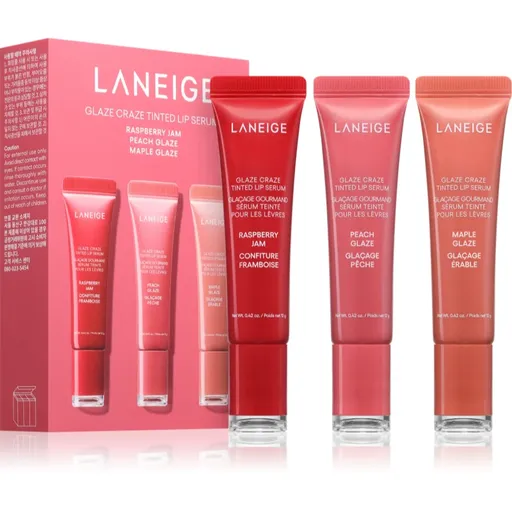 LANEIGE Glaze Craze Tinted Lip Serum tónovací balzam na pery výhodné balenie