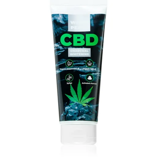 White Pearl CBD Charcoal Whitening bieliaca zubná pasta s aktívnym uhlím s CBD 75 ml
