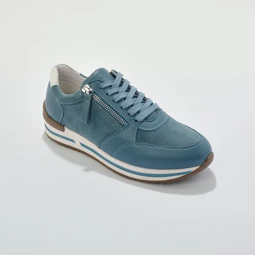 Tenisky na zips z 2 materiálov