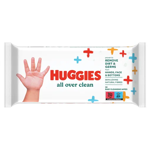 HUGGIES Single All Over Clean čistiace obrúsky 56 kusov