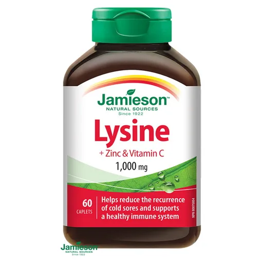 JAMIESON Lyzín 1000 mg so zinkom a vitamínom C 60 tabliet