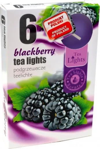 ADMIT - Sviečky čajové 6ks černica, čierna ríbezľa