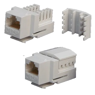 DATACOM Keystone UTP RJ45 Cat5E Dual MINI biely