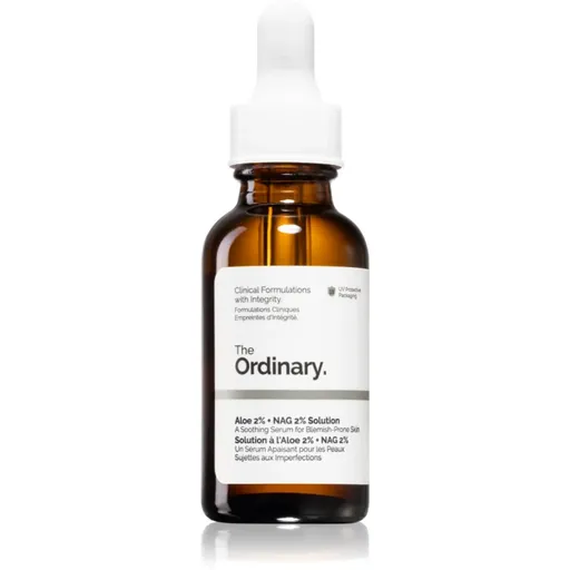 The Ordinary Aloe 2% + NAG 2% Solution upokojujúce sérum proti akné 30 ml