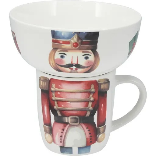 Raňajková sada Luskáčik, 2 ks, porcelán