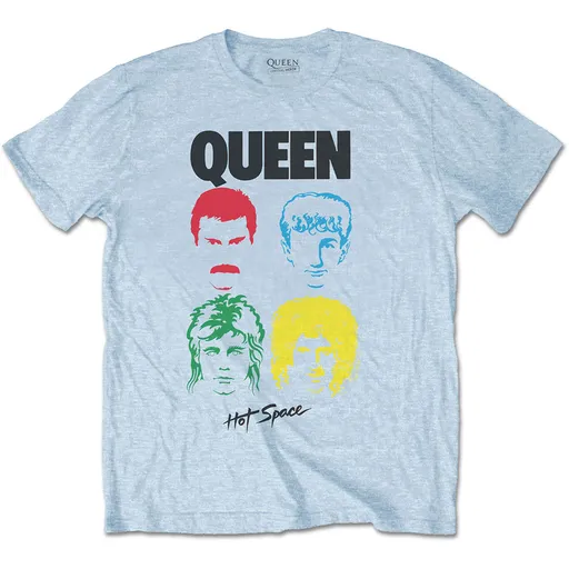 Queen tričko Hot Space Album Modrá S