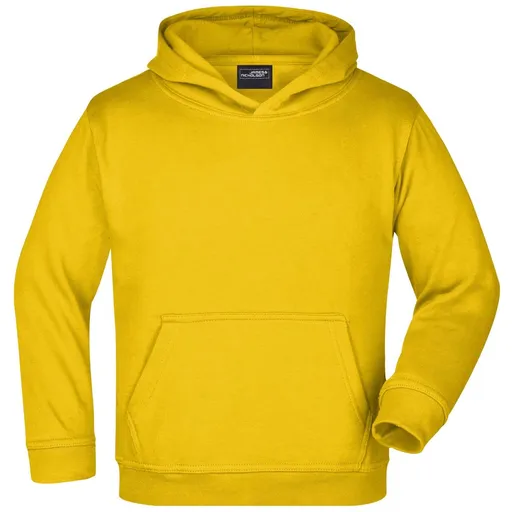 James & Nicholson (Daiber) Detská mikina s kapucňou JN047k - Slnečná žltá | XS