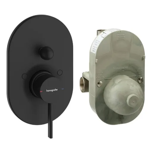 Hansgrohe Zesis S sprchová a vaňová batéria vrátane podomietkového telesa matná čierna 74418670