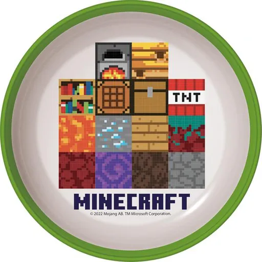 STOR Plastová miska MINECRAFT 300ml protišmyková