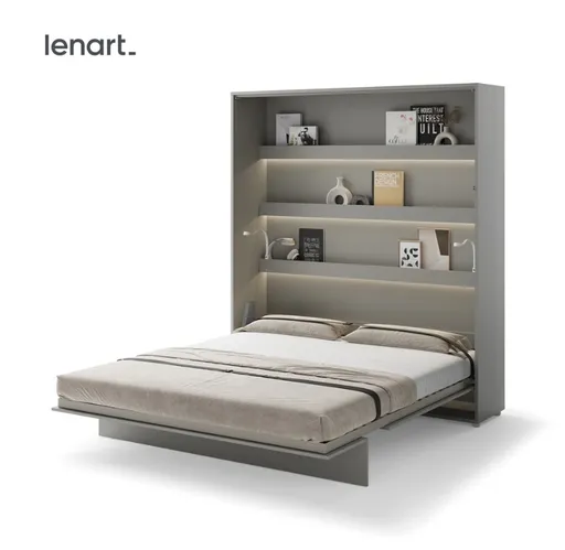 Dig-net nábytok Sklápacia posteľ Lenart BED CONCEPT BC-13 sivá | 180 x 200 cm