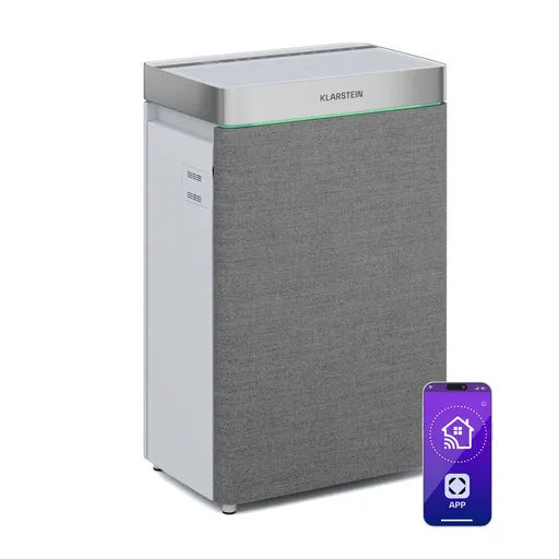 Klarstein AireLux čistička vzduchu, S funkciou zvlhčovania, 400m³/h CADR, Wi-Fi