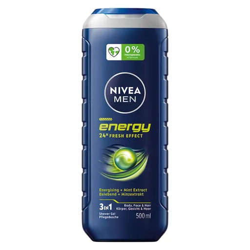 NIVEA MEN sprchový gél Energy 500 ml