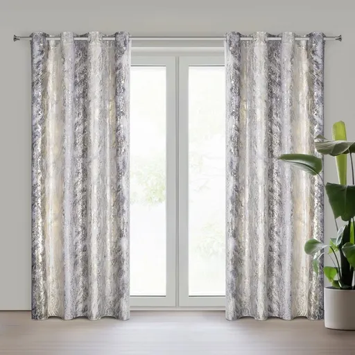 ArtFir Záves SOFI K | strieborná/zlatá 135 x 250 cm