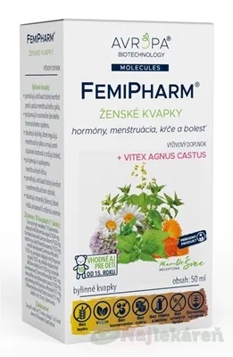 AVROPA FemiPharm bylinné kvapky pri bolestivej menštruácii 50ml