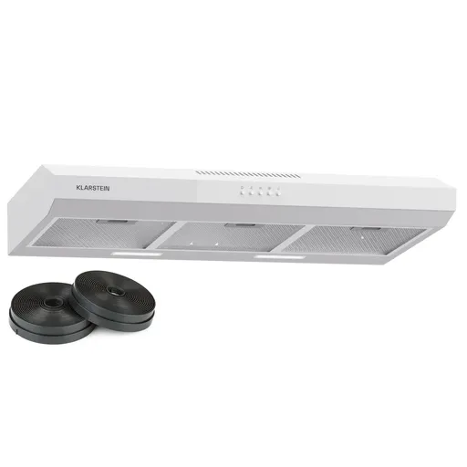Klarstein Contempo 90, digestor, 90 cm, podskrinkový, 200 m³/h, LED, akryl, nehrdzavejúca oceľ