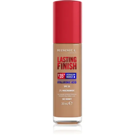 Rimmel Lasting Finish 35H Hydration Boost hydratačný make-up SPF 20 odtieň 303 Honey 30 ml