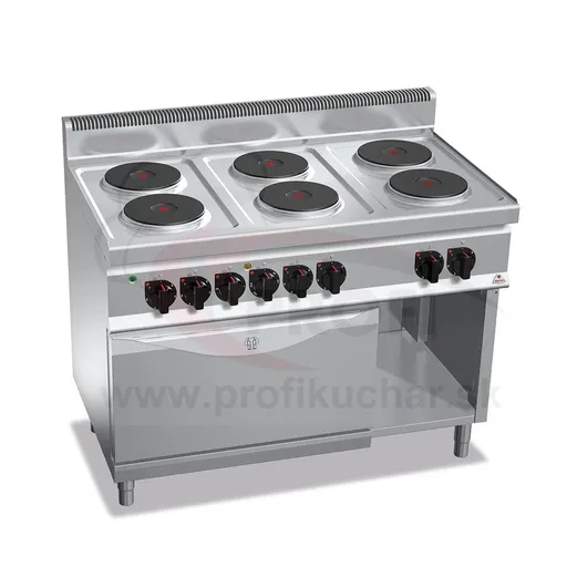 BERTO´S  6- E-sporák s E-rúrou BERTO´s rada 700, rúra 7,5kW GN 2/1