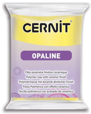 CERNIT OPALINE - Modelovacia hmota so vzhľadom porcelánu 880056717 - žltá 56 g