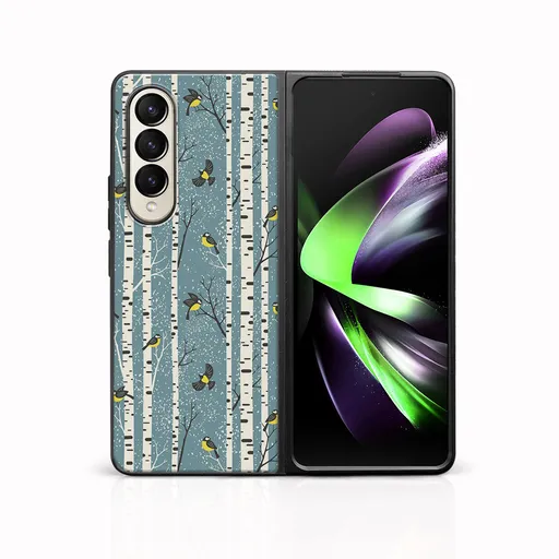 MY ART Kryt s vianočným dizajnom Samsung Galaxy Z Fold 3 5G BIRCH (072)