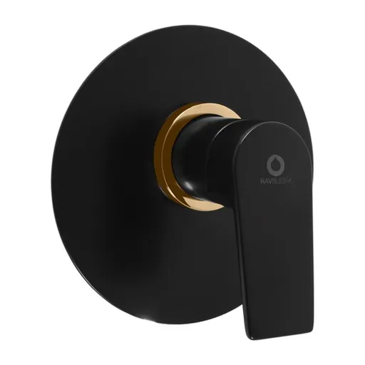 RAV SLEZÁK Colorado sprchová batéria vrátane podomietkového telesa černá matná/zlato CO183LCMATZ