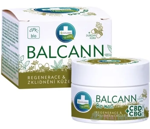 Annabis Balcann konopná Bio mast CBD+CBG 50 ml