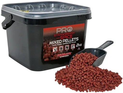 Starbaits pelety mixed pro strawberry spice 2 kg