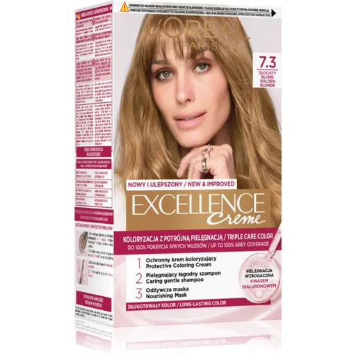 L’Oréal Paris Excellence Creme farba na vlasy odtieň 7.3 Golden blonde 1 ks