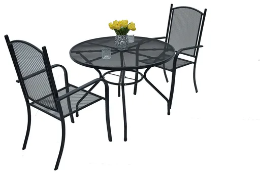 DEOKORK Záhradná kovová zostava NANCY ROUND 1+2