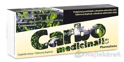 Carbo Medicinalis tbl.20 x 300 mg