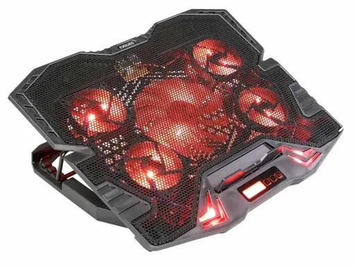 EVOLVEO Ania 5R, chladiaci podstavec pre notebook, červené podsvietenie