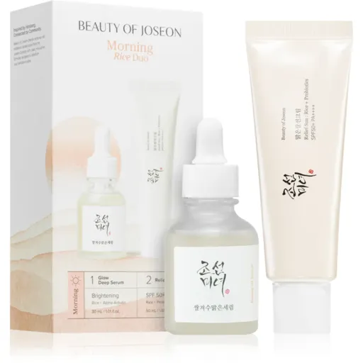 Beauty of Joseon Morning Rice Duo Set sada pre zjednotenie farebného tónu pleti
