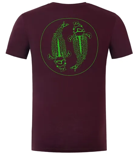 Korda tričko mandala tee burgundy - xxl