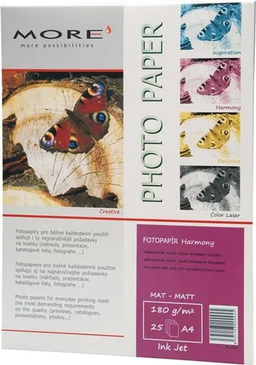 ARMOR Fotopapier MORE Harmony 180g/m2; matt, 25 listov, A4