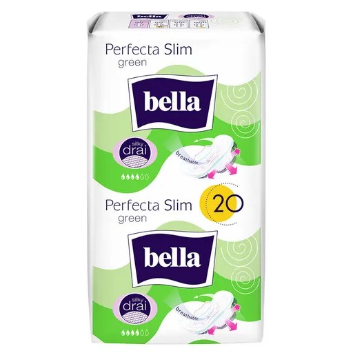 BELLA Perfecta hygienické vložky Slim Green Duo 20 kusov