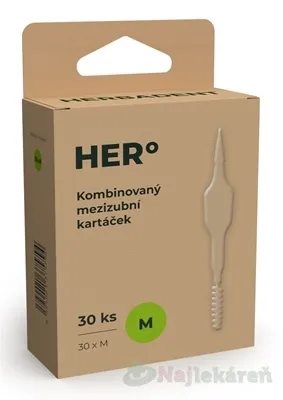 HERBADENT HERO medzizubné kefky M 30ks