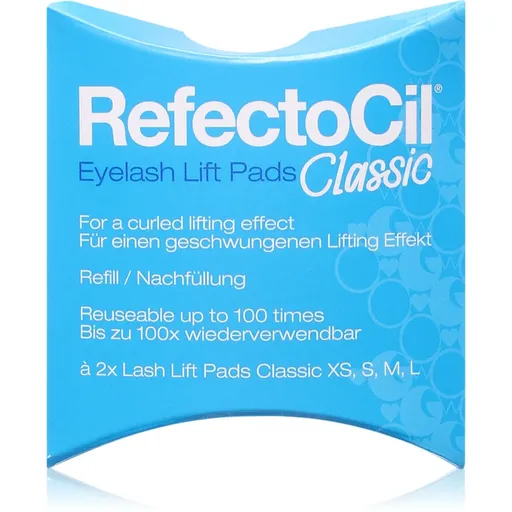 RefectoCil Eyelash Lift Pads Classic opakovane použiteľné vankúšiky na oči na lifting a lamináciu mihalníc 100 ks