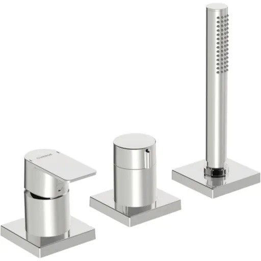 Vaňová batéria HANSA STELA so sprchovacím setom chróm 57319473