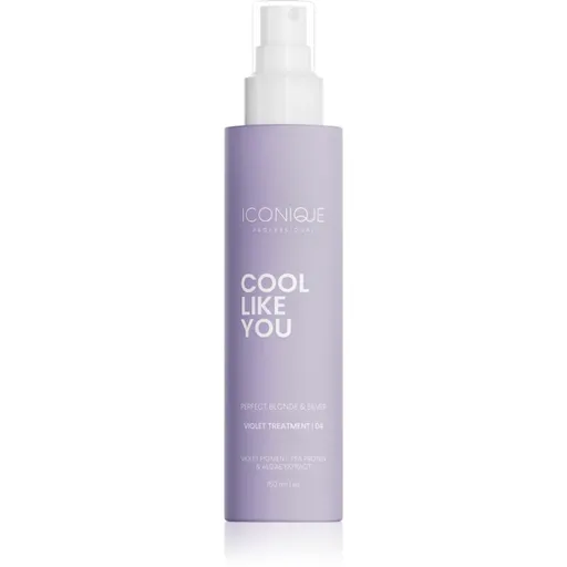 ICONIQUE Professional COOL LIKE YOU Perfect Blonde & Silver Violet bezoplachová starostlivosť neutralizujúci žlté tóny 150 ml