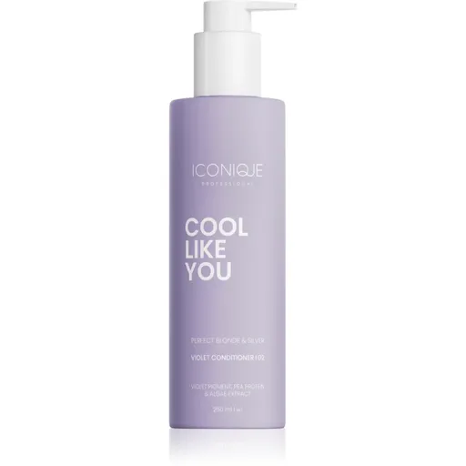 ICONIQUE Professional COOL LIKE YOU Perfect Blonde & Silver Violet kondicionér neutralizujúci žlté tóny 250 ml