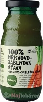 Zdravo 100% mrkva a jablko 200 ml