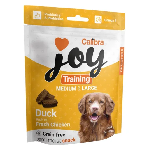 CALIBRA Joy Training M&L Duck&Chicken maškrty pre psov 300 g