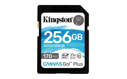 Kingston 256 GB SDXC Canvas Go Plus Gen4 200 MB/s C10 UHS-I U3 V30