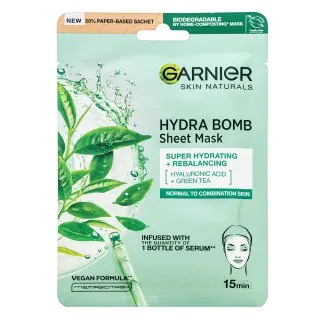 Garnier Skin Naturals Hydra Bomb Sheet Mask čistiaca maska Super Hydrating + Rebalancing 28 g