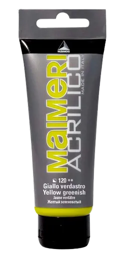 MAIMERI ACRILICO - Akrylové farby 120 - yellow greenish, 0,2 L