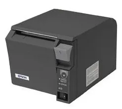 EPSON TM-T70II pokladničná tlačiareň, USB + serial, čierna, rezačka, so zdrojom
