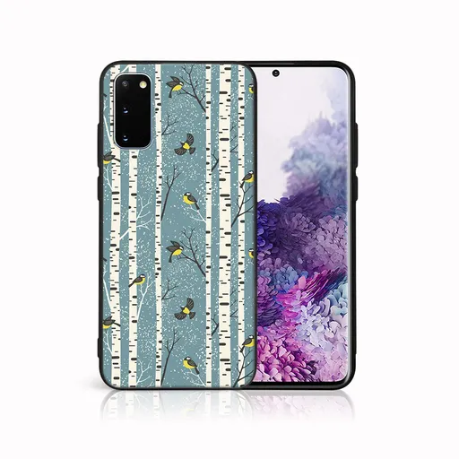 MY ART Kryt s vianočným dizajnom Samsung Galaxy S20 Plus BIRCH (072)